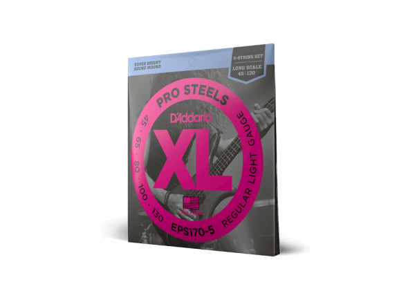 45-130 Regular Light 5-String, Long Scale, XL ProSteels Bass Strings 45-130 Regular Light 5-String, Long Scale, XL ProSteels Bass Strings